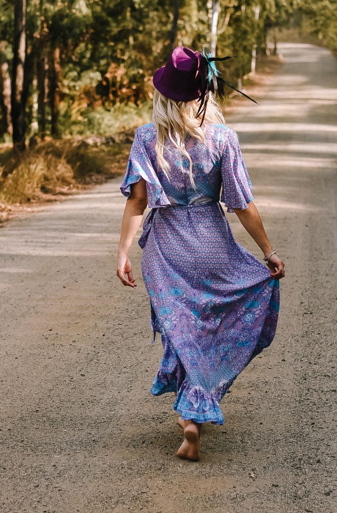 Indian Sari Combi Wrap Dress