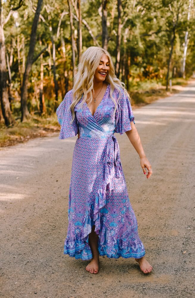 Indian Sari Combi Wrap Dress