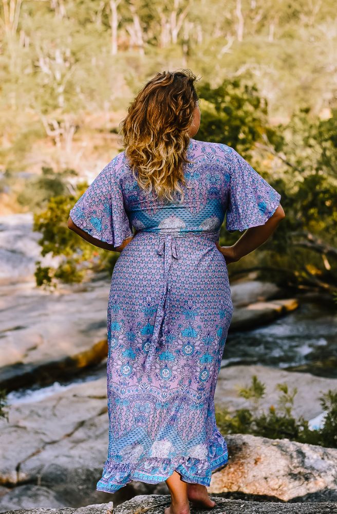 Indian Sari Combi Wrap Dress