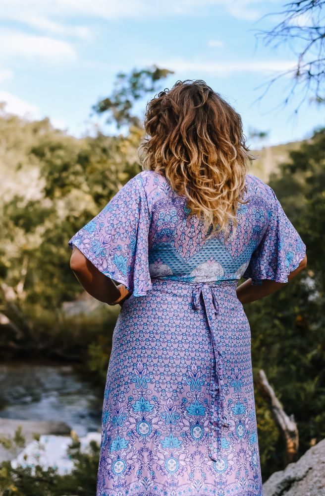 Indian Sari Combi Wrap Dress