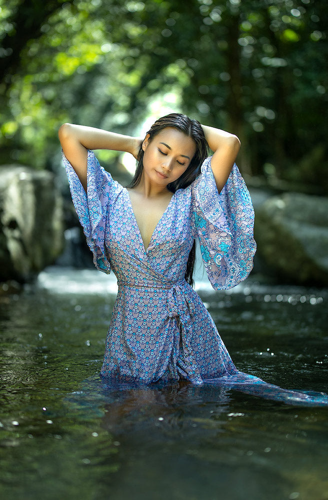 Indian Sari Combi Wrap Dress