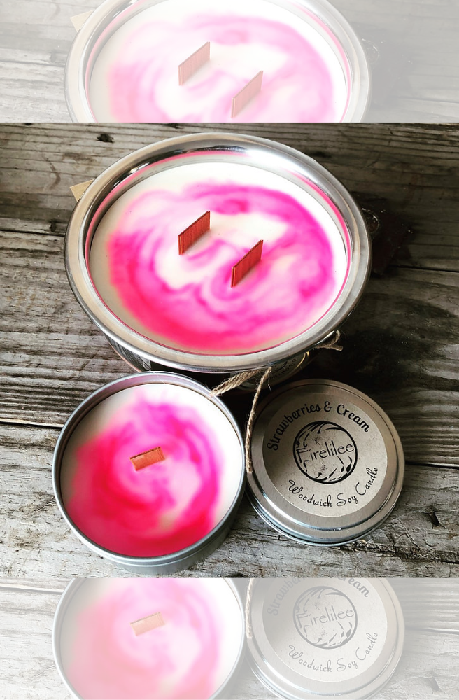 Strawberry and Cream Candles