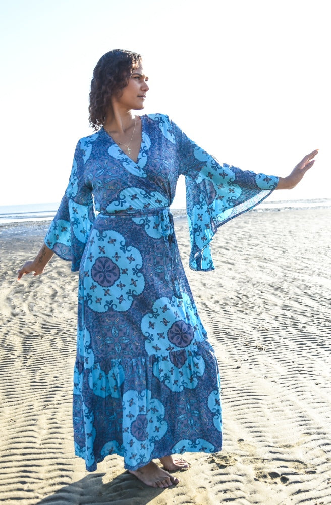 Lulu Print Saradon Maxi Dress