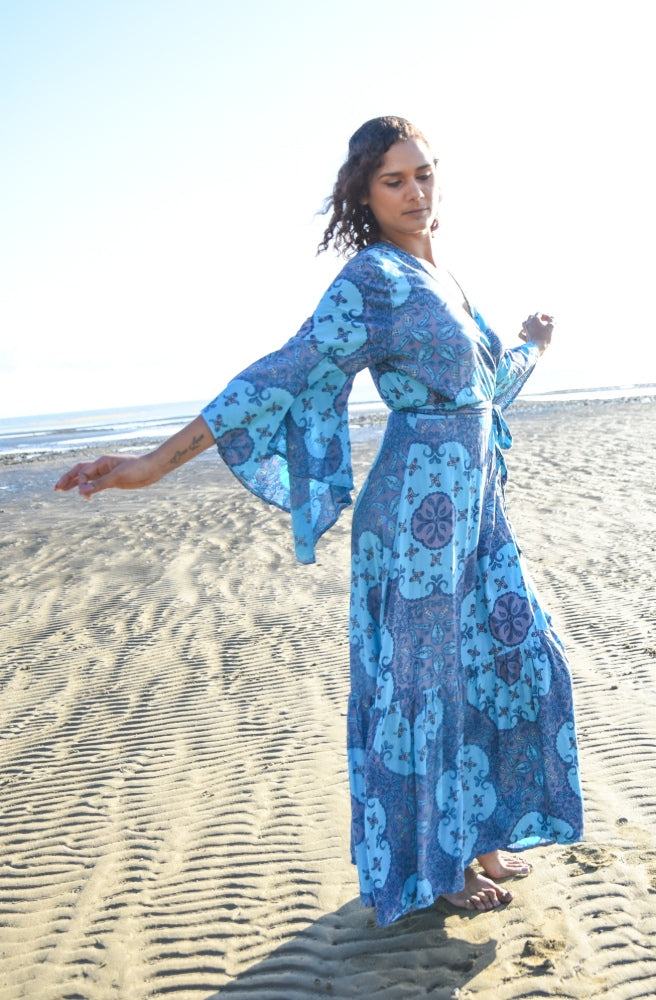 Lulu Print Saradon Maxi Dress