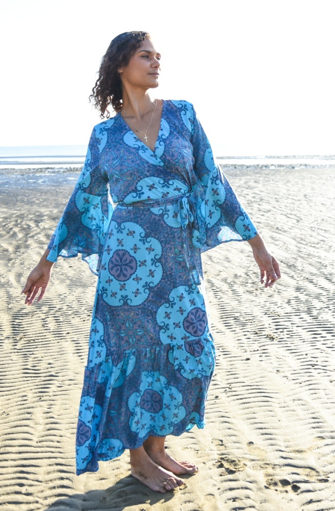 Lulu Print Saradon Maxi Dress
