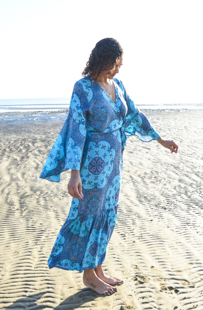 Lulu Print Saradon Maxi Dress