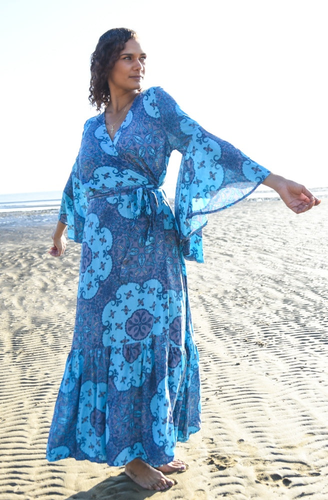 Lulu Print Saradon Maxi Dress