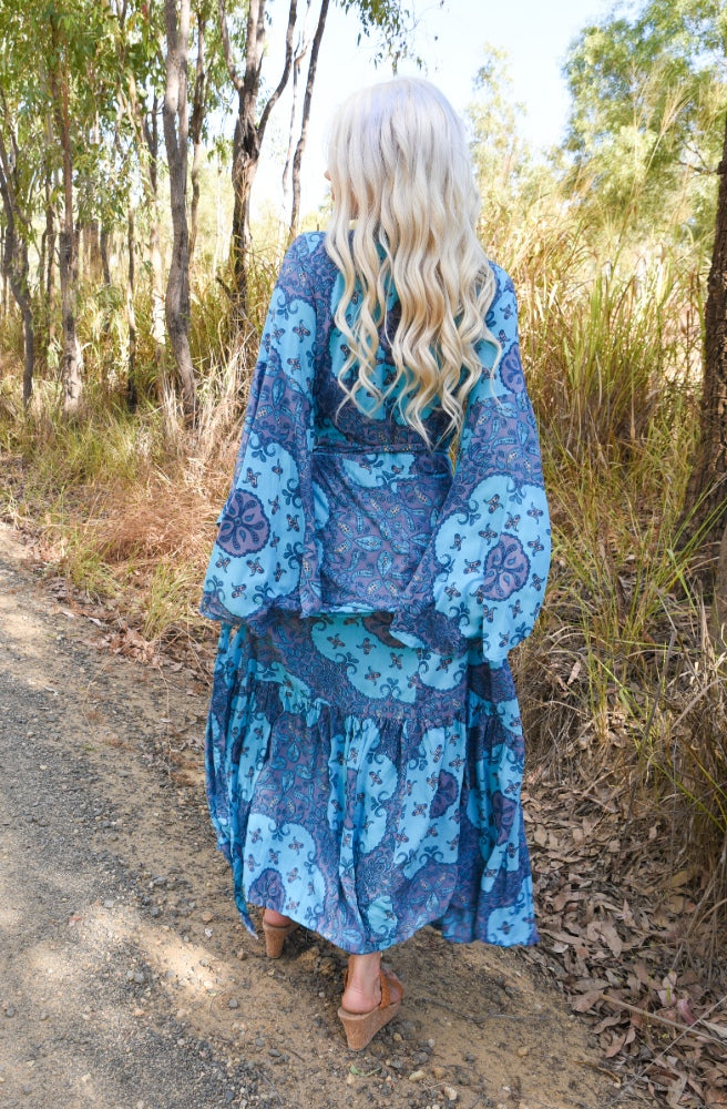 Lulu Print Saradon Maxi Dress